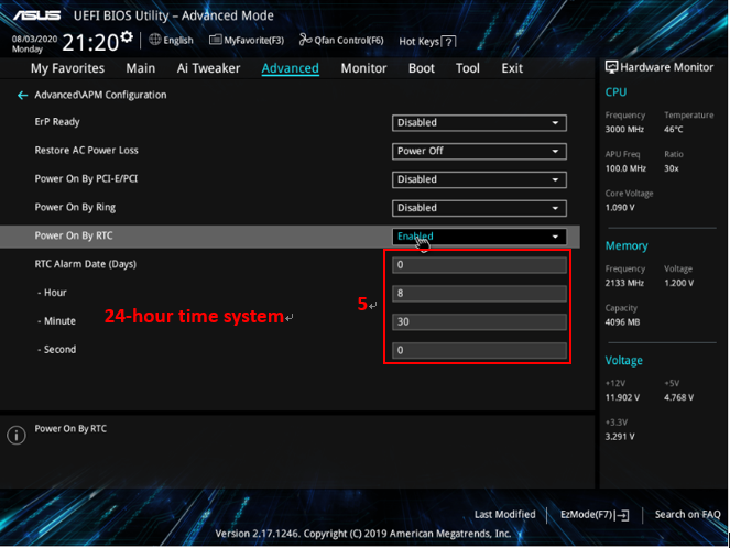 Motherboard How to turn on your computer automatically by setting