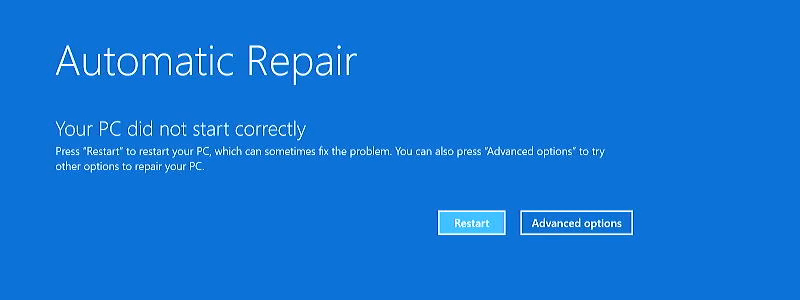 Windows 11/10] Dépannage - Réparation automatique au démarrage ...