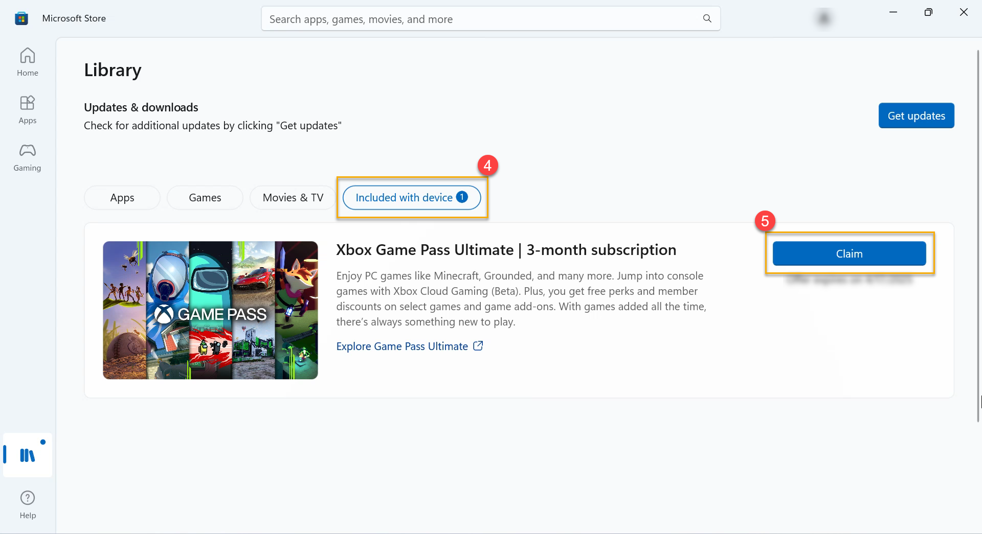 Where to claim free Xbox Game Pass Ultimate?
