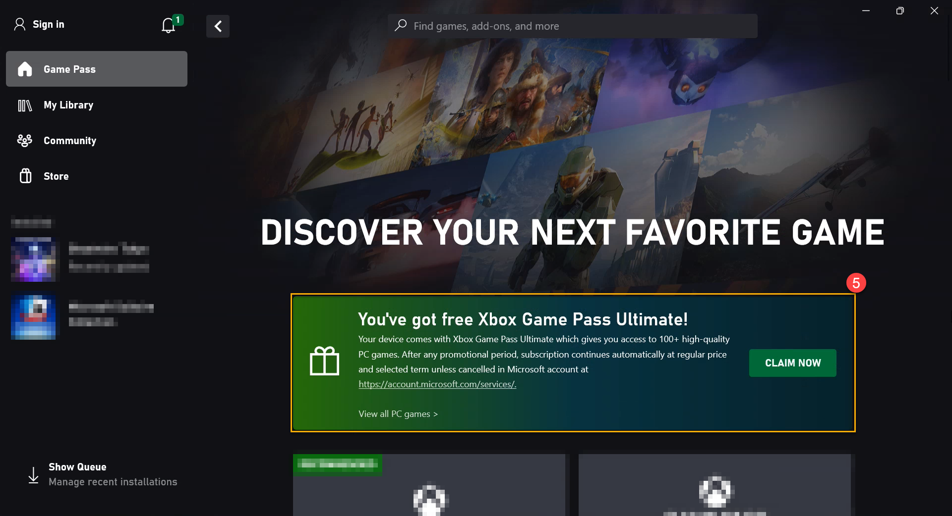 Where to claim free Xbox Game Pass Ultimate?, Official Support